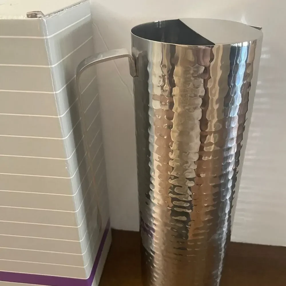 Waterford Marquis Vintage stainless steel pitcher New in Box cocktail server